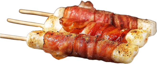 돌돌 베이컨말이 가래떡꼬치 1.2kg 이자카야 푸드트럭, 1개