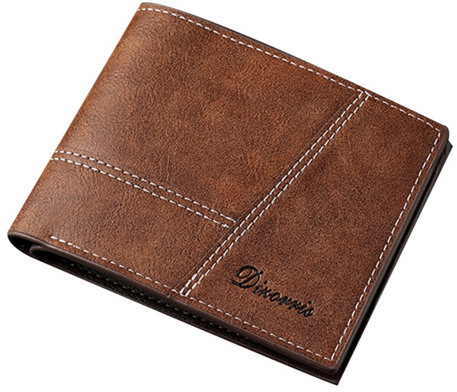 올더무드 실용적인 레트로 남자 반지갑