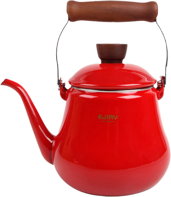 에지리 컬러콜렉션 법랑 주전자 1.5L 레드 / 인덕션
