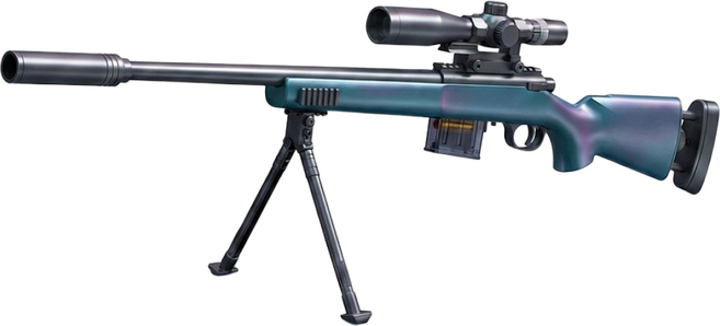 UB 스나이퍼 M24 탄피배출 너프건 소프트탄 저격총 장난감, 1개, 02.블루