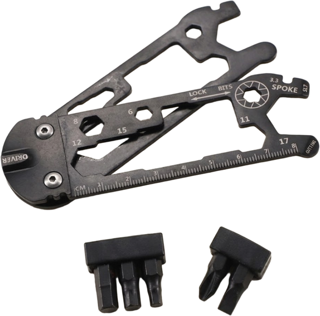 자전거 멀티툴 휴대용 수리공구 육각렌치 드라이버 공구, 1개, 드라이버렌치