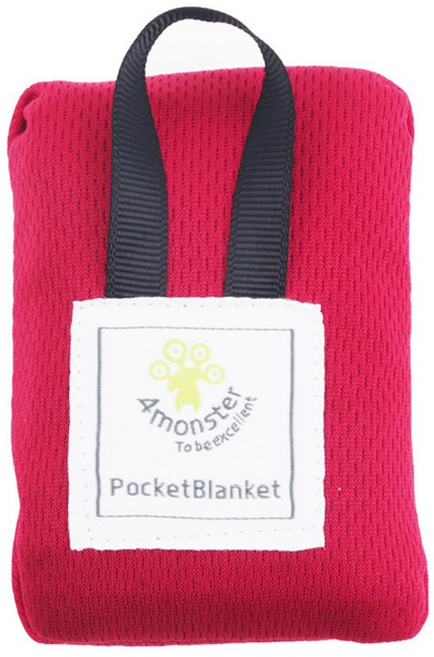 초경량 1인용 미니 포켓 방수 돗자리, 레드