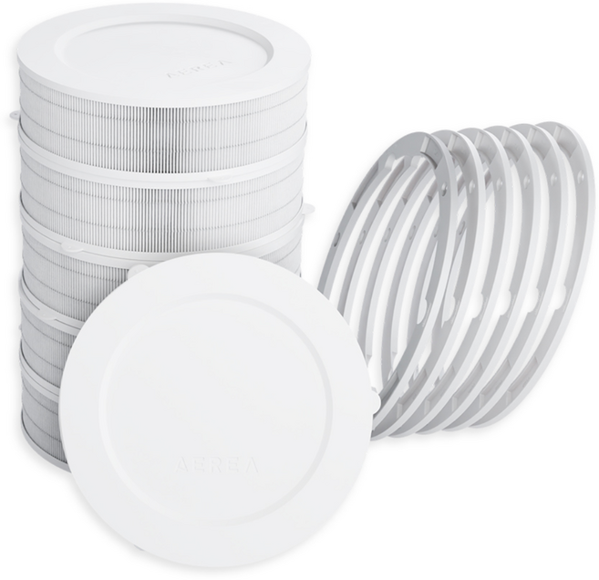 에리아 에어로쉴드 미세먼지 차단! 시스템 공기청정기 환기구 전열교환기 필터, 6개