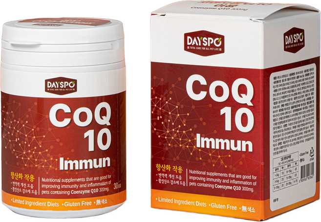 데이스포 강아지 코엔자임Q10 영양제, 120g, 면역/항산화, 1개