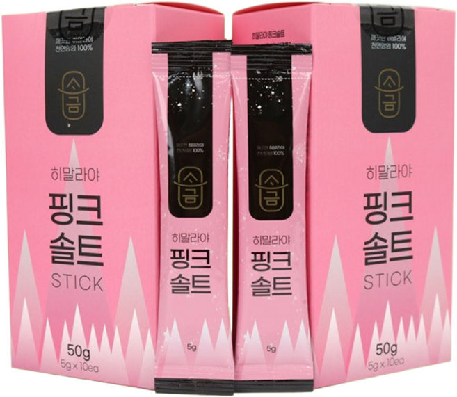 ( 10개입 ) 히말라야 핑크솔트 스틱 선물용 고운 핑크소금, 1개, 50g