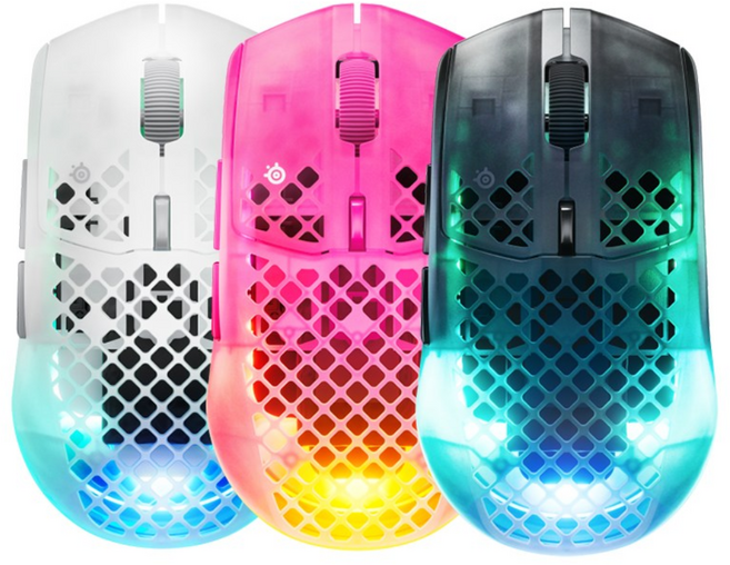SteelSeries 賽睿 Aerox 3 Gen 2 無線電競滑鼠 4K輪詢率 雙模連線 電競滑鼠 無線滑鼠, 黑 Shadow, 主商品