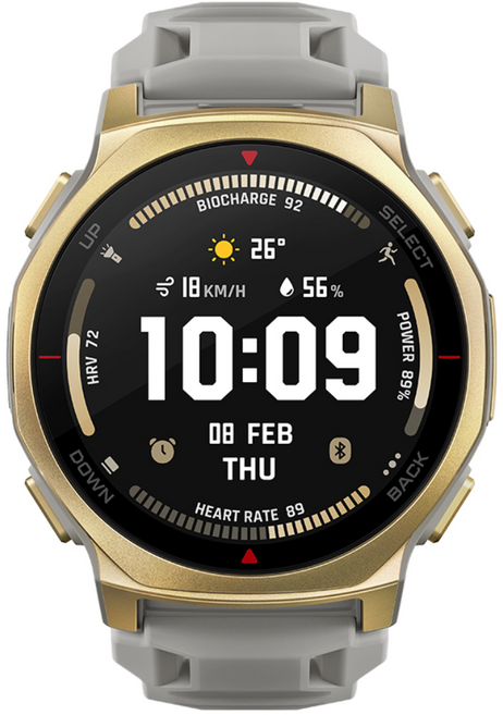 어메이즈핏 스마트워치 T-REX 3 PRO, GPS + 블루투스, 4.4cm, 아틱 골드