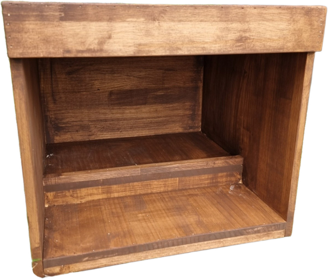 이너피스 원목 길고양이 급식소 / 장마철 방수 실외 밥그릇 하우스