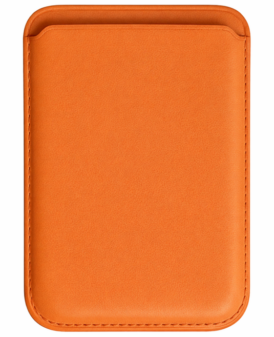 가꼬싶다 아이폰 강력 맥세이프 가죽 3장 수납 카드지갑, 1개, 오렌지
