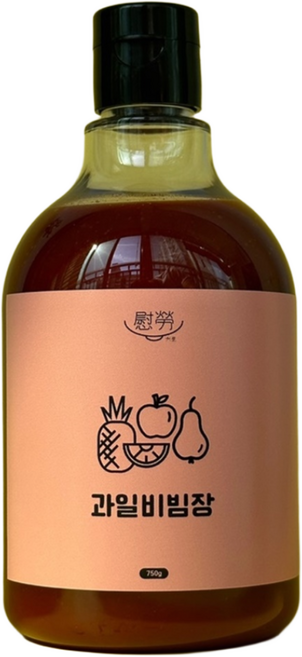 세계요리대회 금상 셰프가 만든 과일듬뿍 과일비빔장 750ml 큰 용량, 1개