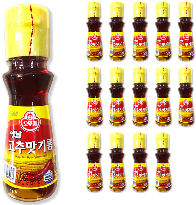 오뚜기옛날 고추맛 기름, 80ml, 15개
