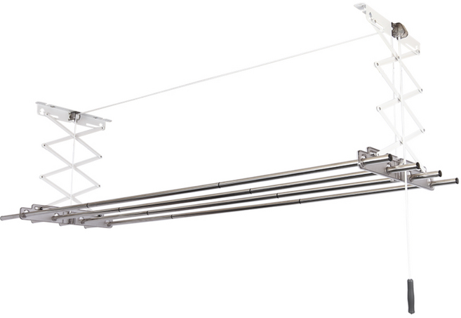 웰렉스 천정형 로프 수동빨래건조대 / 직선봉 / 슬라이드봉, A1) 직선봉 (183cm)