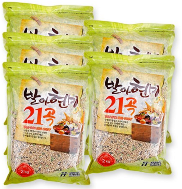 [이잡곡이다] 발아현미 21곡 2kg x 5봉, 5개
