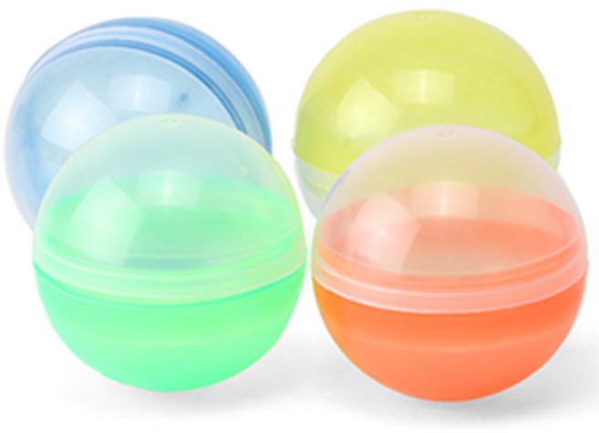 슈퍼가챠 캡슐뽑기기계 가챠머신 캡슐토이 사탕뽑기 문방구 뽑기, 반투명컬러캡슐 (소)200개, 1개