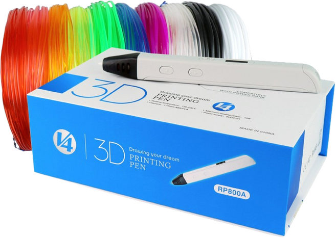 3D펜샵 RP800A 3D펜 고급형 + PLA 필라멘트 고온용 7m 5색 세트