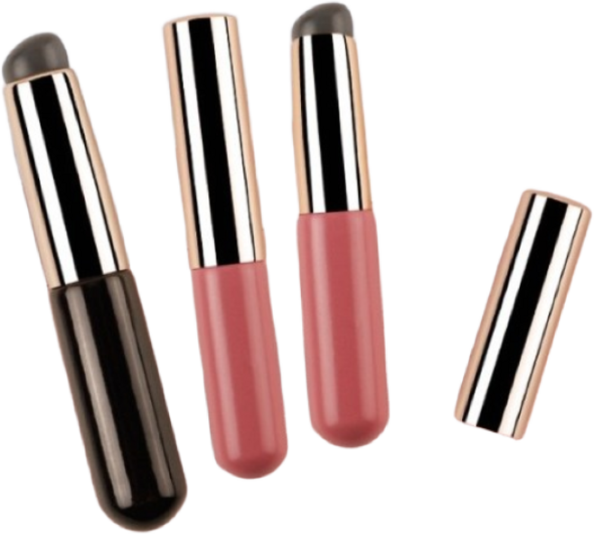 허니듀_메이크업 립 실리콘 스머지 브러쉬 휴대용, 1개, H_핑크