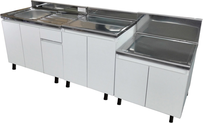 파로마 주방 싱크대 화이트 BEST 특가전, 싱크대_화이트 2100 하부장 세트(좌)