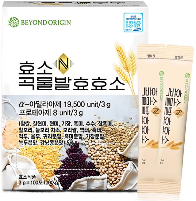 비욘드오리진 효소N 곡물발효효소 3g x 100포, 100개