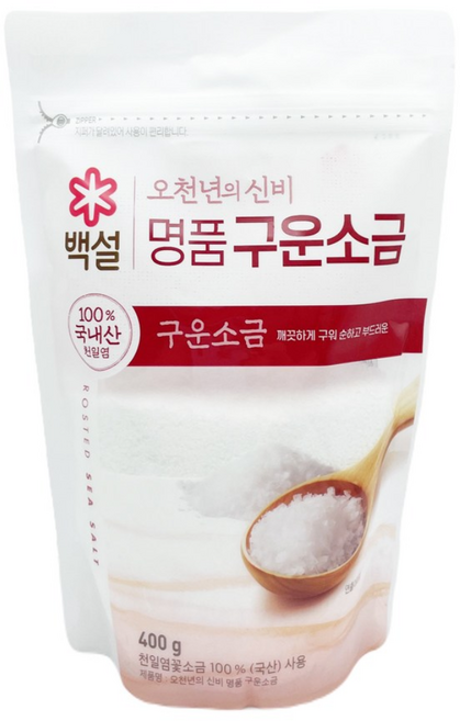 백설 오천년의신비 명품구운소금, 12개, 400g