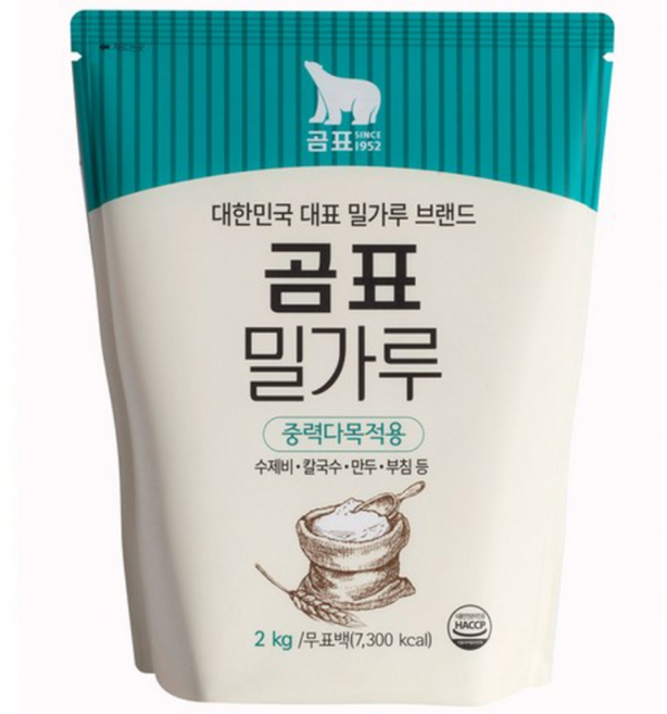 코스트코 곰표 중력 밀가루 1KG X 6, 1개, 2kg