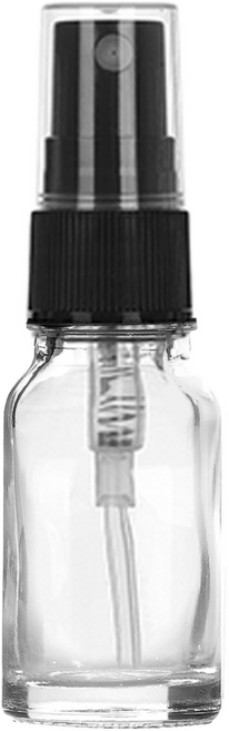 투명 유리병 검정 스프레이 10ml, 1개