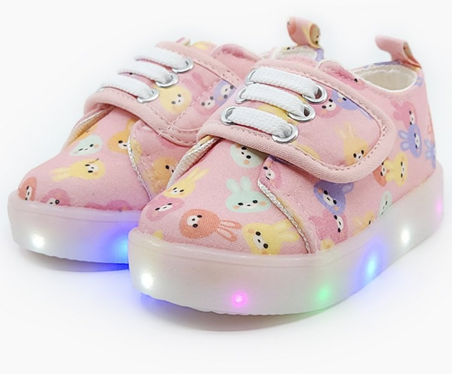 베이비솔 퐁퐁래빗 LED 신발