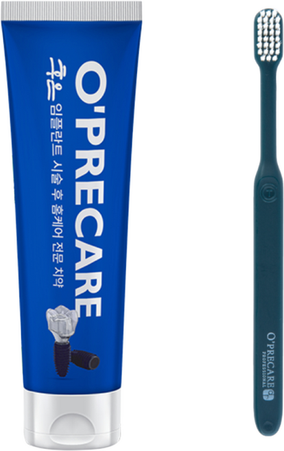 메가젠 오프리케어 임플란트 케어 후은 치약 1개 + 임플란트 칫솔 1개, 1세트, 100ml