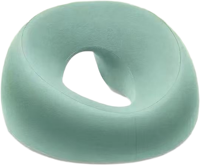 거와스 메모리폼 미끄럼방지 마사지 안면베개, 그린, 1개