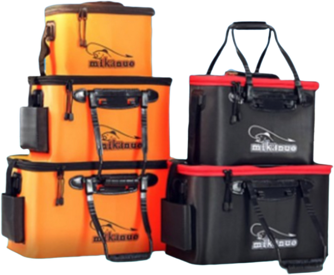 조씨네 바다 대형 방수 크로스 민물 루어 낚시 보조 소형 가방, 오렌지, 1개