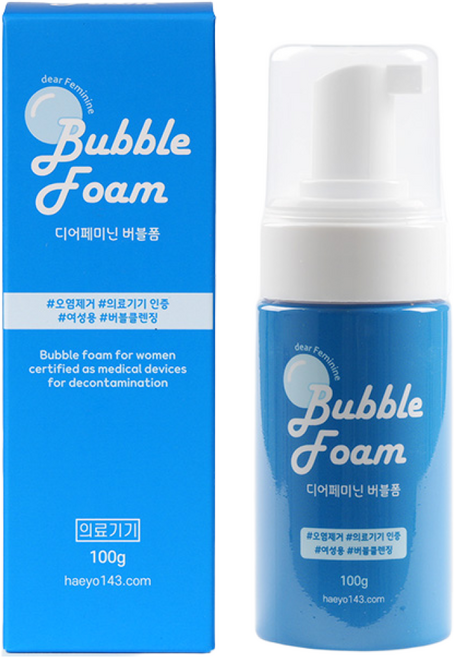 국산 의료기기 버블 여성청결제 질세정제, 1개, 100g