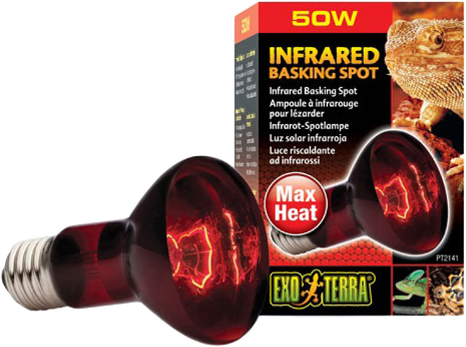 하겐 엑소테라 파충류 적외선 바스킹 스팟 램프, 75W, 1개