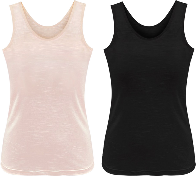 화영탈렌트 여성 뱀부 인견 슬라브 브라캡 나시 런닝