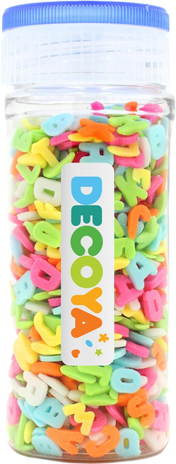 데코야 알파벳 스프링클 간편용기 (스프링클/제과제빵/데코), 1개, 70g