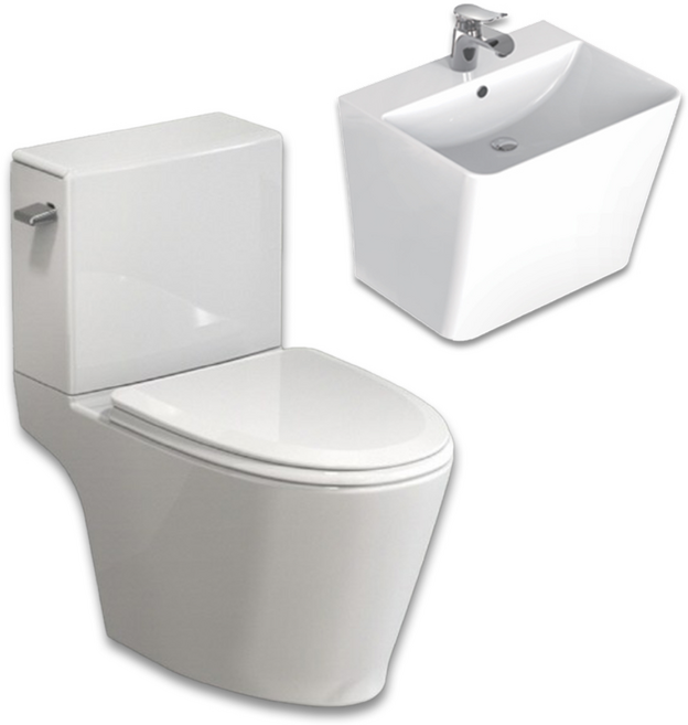 올브로 VIGO 치마형 변기 반다리 사각 세면대 세트 좌변기 교체 시공요청, 1개