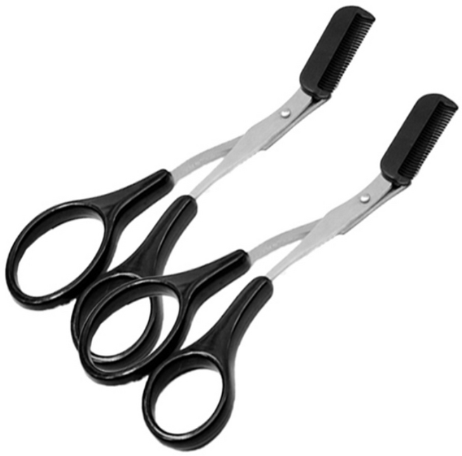 다미타니 눈썹 정리 숱 가위 2개 OCZ0177, 1세트, 블랙