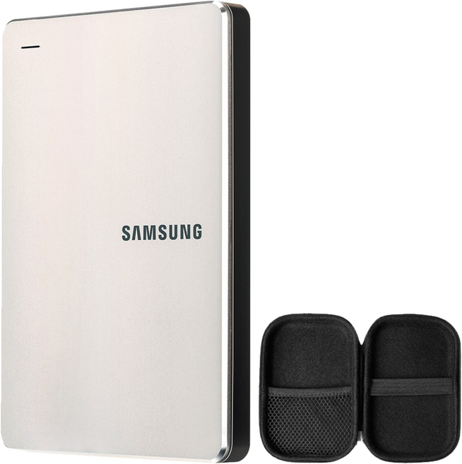 2025 신모델 삼성전자 Y3 1TB 외장하드 + 파우치 증정 HX-MK10Y3, 샴페인 골드