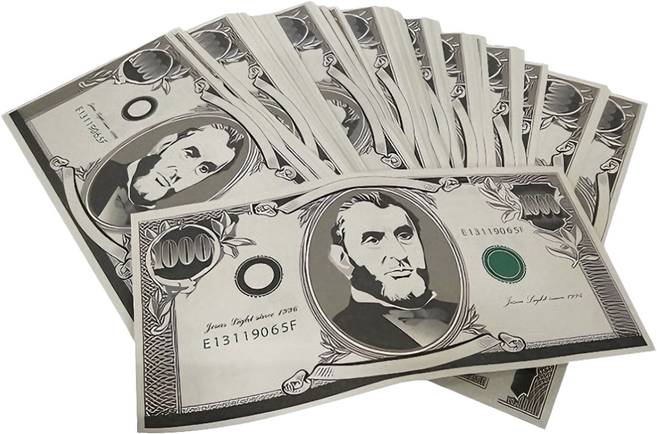 [KC인증] JL매직 수업용지폐(100장)Fake Money 어린이 경제 교육 마술수업도구, 1세트