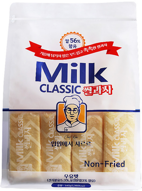 밀크클래식쌀과자(우유맛) 240g, 1개