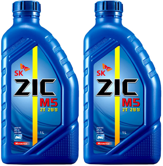 지크 무연 2사이클 2행정 스쿠터 예초기 기계톱 엔진오일, 2개