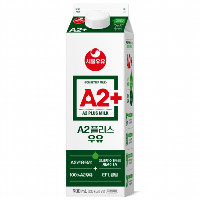 서울우유 A2 플러스 우유, 900ml, 4개
