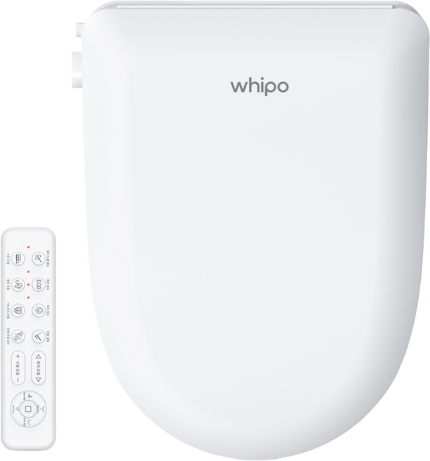 whipo 리모컨 방수비데 자동 세정 건조식 변기 필터가 필요없는 완벽 직수형 방수비대 W648CR, 고객직접설치