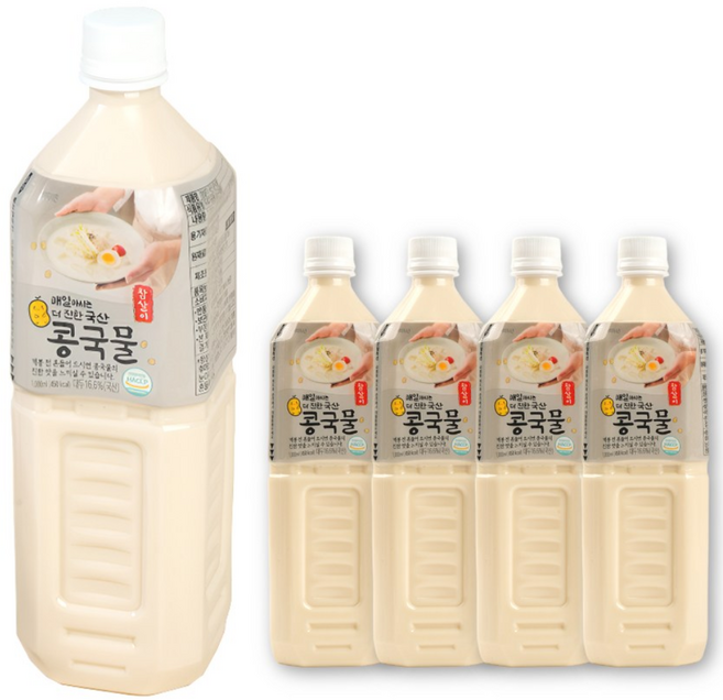 참살이 더 진한 국산 콩국물, 5개, 1L