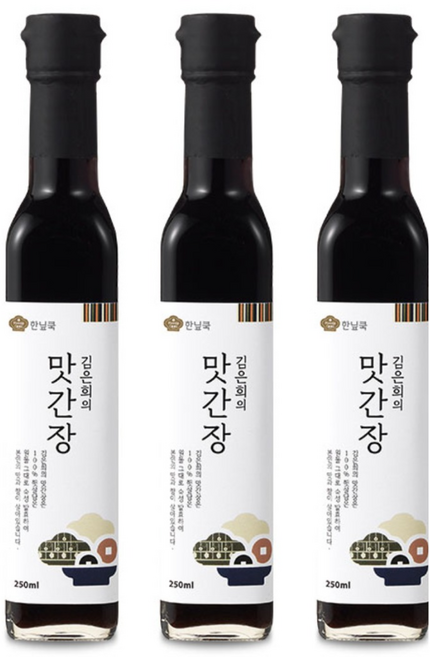 한닢쿡 김은희맛간장 천연재료. 만능간장 250ml, 3개