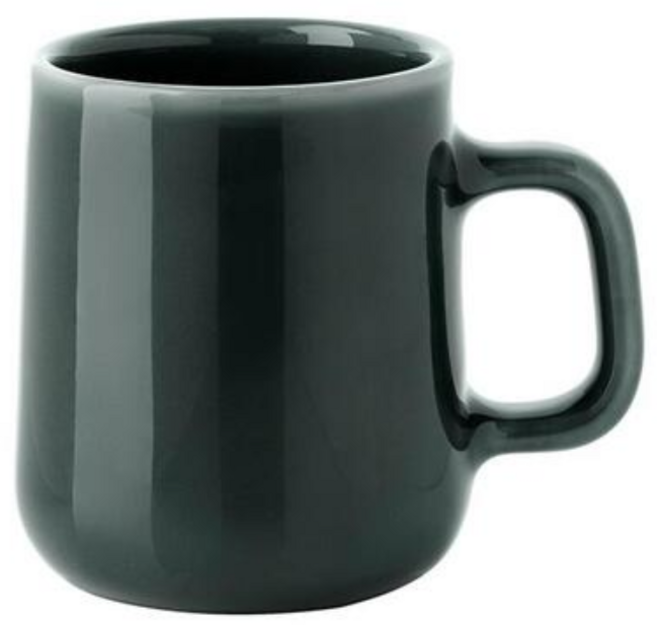 TOASTLIVING Hand 세라믹 머그컵 300ml, 미드나잇 그레이, 1개