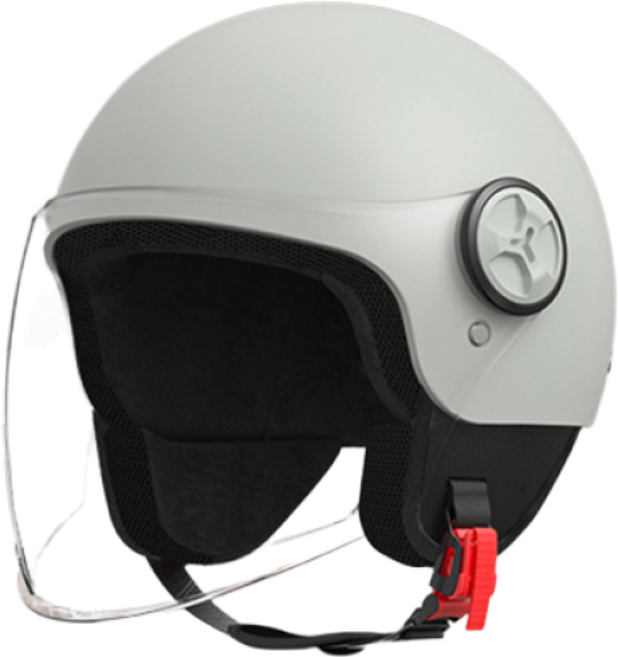 서브22 오토바이 스쿠터 메쉬 반모 헬멧, 라이트그레이