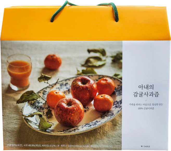 아내의 감귤사과즙 100ml x 21입, 21개