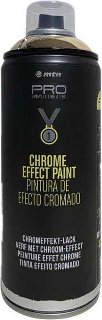 [크롬골드] mtnPRO 메탈릭 금색 락카 골드 컬러 금속 스프레이페인트 범민스토어, mtnPRO 골드크롬 [금색], 1개