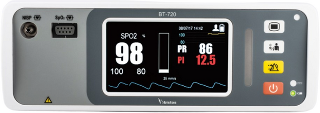 국산 환자감시장치 4.3인치 spo2 환자감시모니터 산소포화도 맥박 병원용, 1세트
