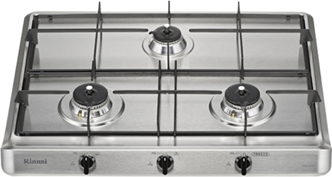 린나이 가스쿡탑 레인지 3구 RBR-S3000 빌트인 스테인리스 고화력 원터치 자동불꽃 스마트센서, 설치안함(상품만 구매), LPG