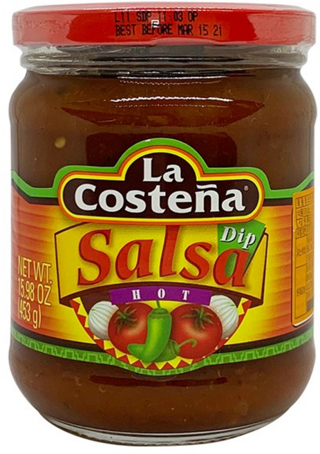 LaCostena 레드 살사소스 453g 토마토 할라피뇨 소스, 1개